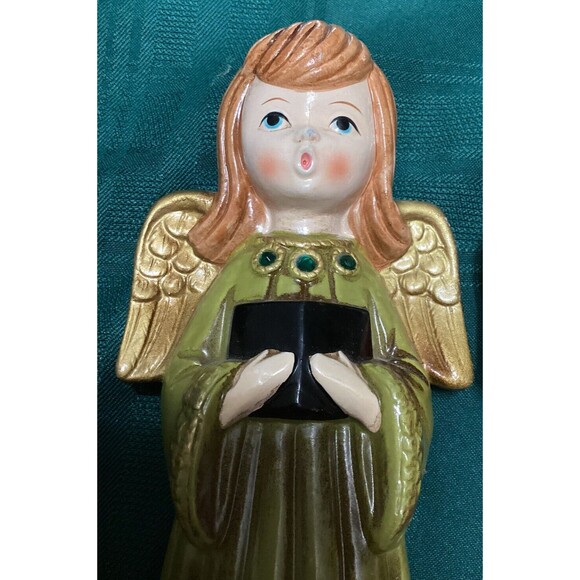 Vintage Set of 3 Singing Christmas Angels Choir Ardo Japan Ceramic MCM Complete - Picture 15 of 16